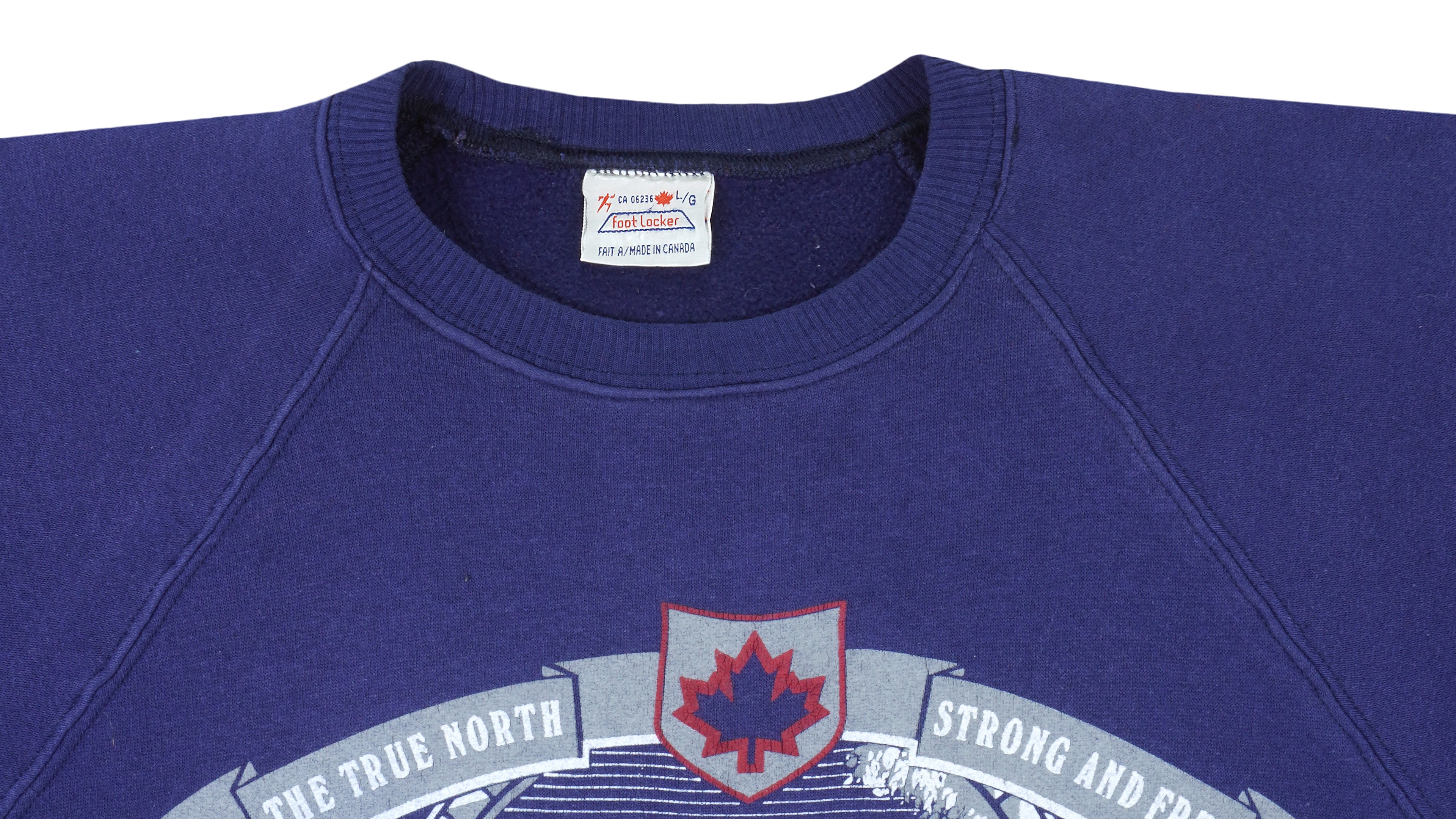 Vintage - Blue Canada Sweatshirt 1990s Large Vintage Retro