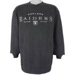 NFL - Oakland Raiders Embroidered Sweatshirt 1990s Medium Vintage Retro Football