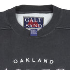 NFL - Oakland Raiders Embroidered Sweatshirt 1990s Medium Vintage Retro Football