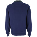 Champion - Navy Blue 1/4 Zip Sweatshirt 1990s X-Large Vintage Retro