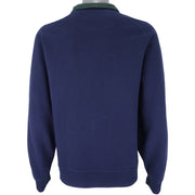 Champion - Navy Blue 1/4 Zip Sweatshirt 1990s X-Large Vintage Retro
