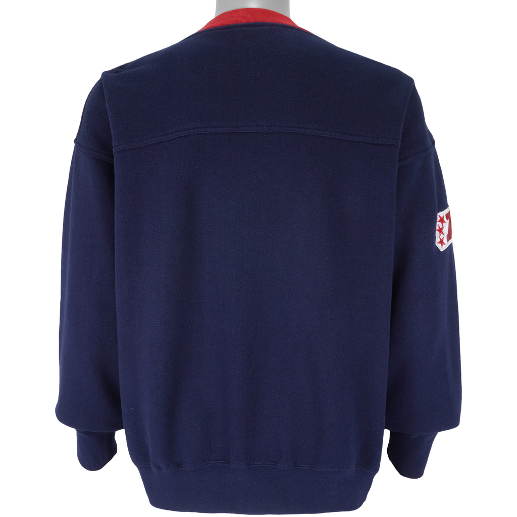 NFL - New England Patriots Embroidered Sweatshirt 1990s X-Large Vintage Retro Football