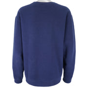Nike - Navy Blue Crew Neck Sweatshirt 1990s X-Large Vintage Retro