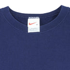 Nike - Navy Blue Crew Neck Sweatshirt 1990s X-Large Vintage Retro