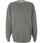 Nike - Brown Crew Neck Sweatshirt 1990s Large Vintage Retro