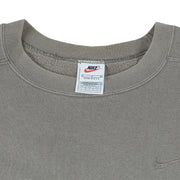 Nike - Brown Crew Neck Sweatshirt 1990s Large Vintage Retro