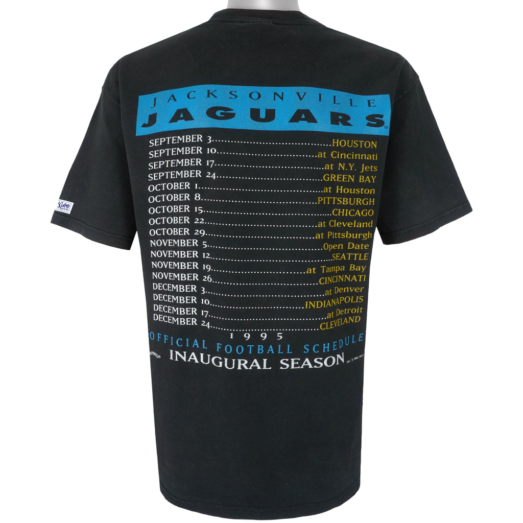 NFL (Lee) - Jacksonville Jaguars Big Logo T-Shirt 1995 Large Vintage Retro Football