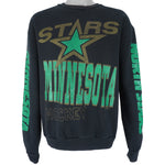 NHL (Majestic) - Minnesota North Stars Spell-Out Crew Neck Sweatshirt 1990s Large Vintage Retro