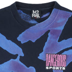 Vintage (No Fear) - Dangerous Sports All Over Prints T-Shirt 1990s Large Vintage Retro