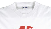 FILA - White Big Logo T-Shirt 1990s Large Vintage Retro