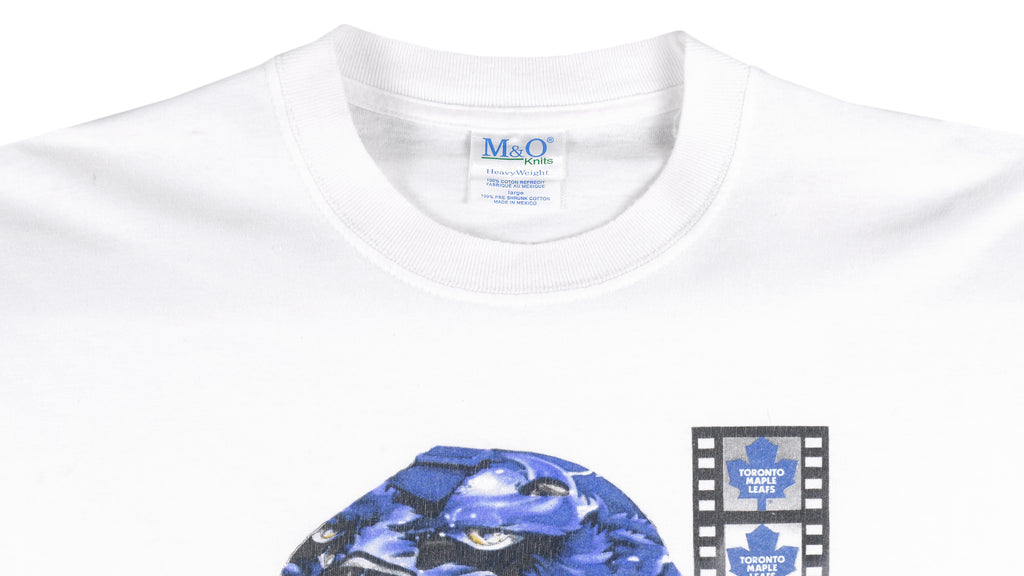 NHL - Toronto Maple Leafs - Cujo Spell-Out T-Shirt 1990s Large Vintage Retro Hockey