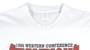 NBA (Logo 7) - Seattle SuperSonics Western Conference Champs T-Shirt 1996 Large Vintage Retro Basketball