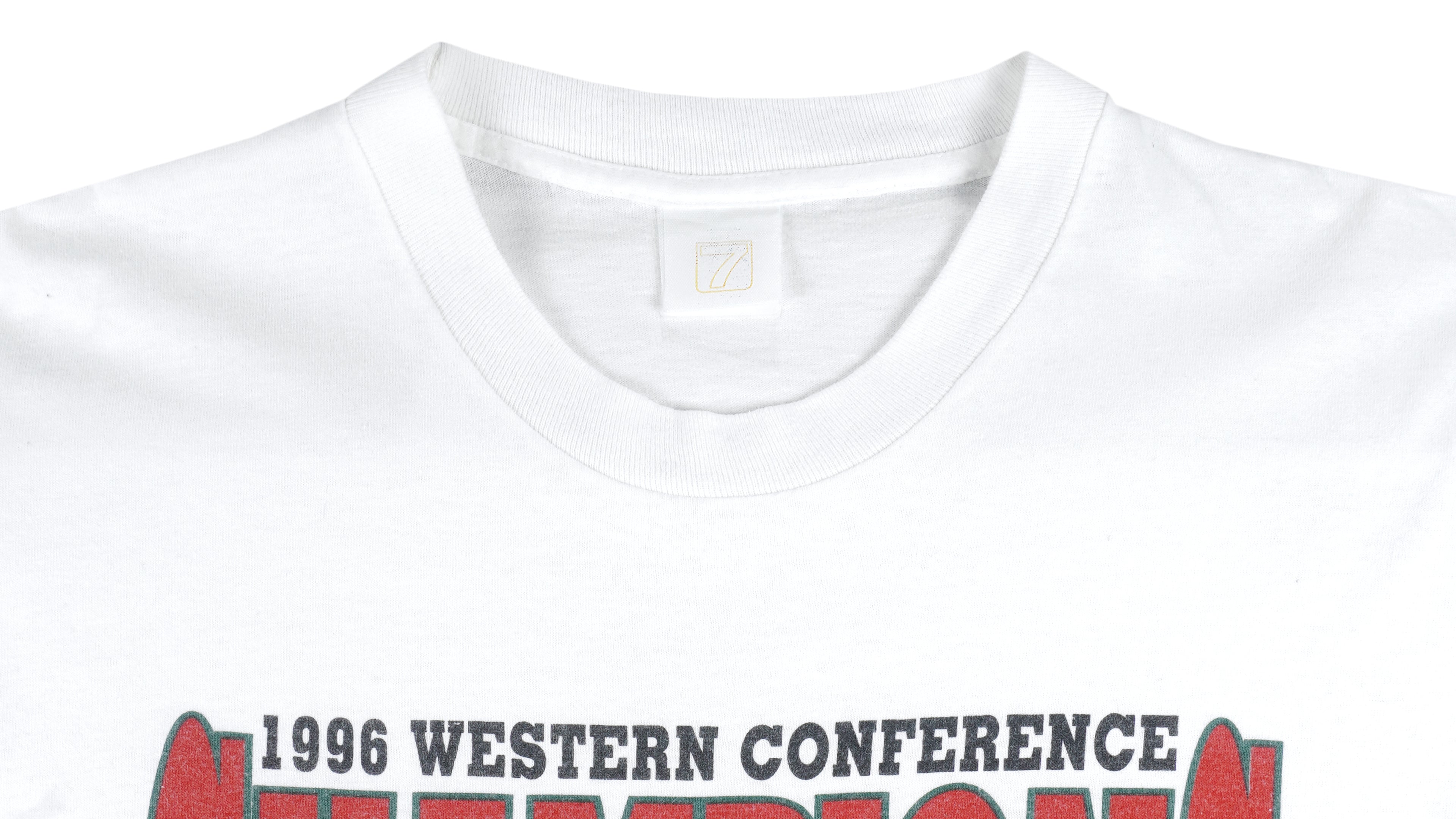 NBA (Logo 7) - Seattle SuperSonics Western Conference Champs T-Shirt 1996 Large Vintage Retro Basketball