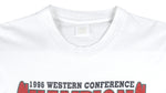 NBA (Logo 7) - Seattle SuperSonics Western Conference Champs T-Shirt 1996 Large Vintage Retro Basketball