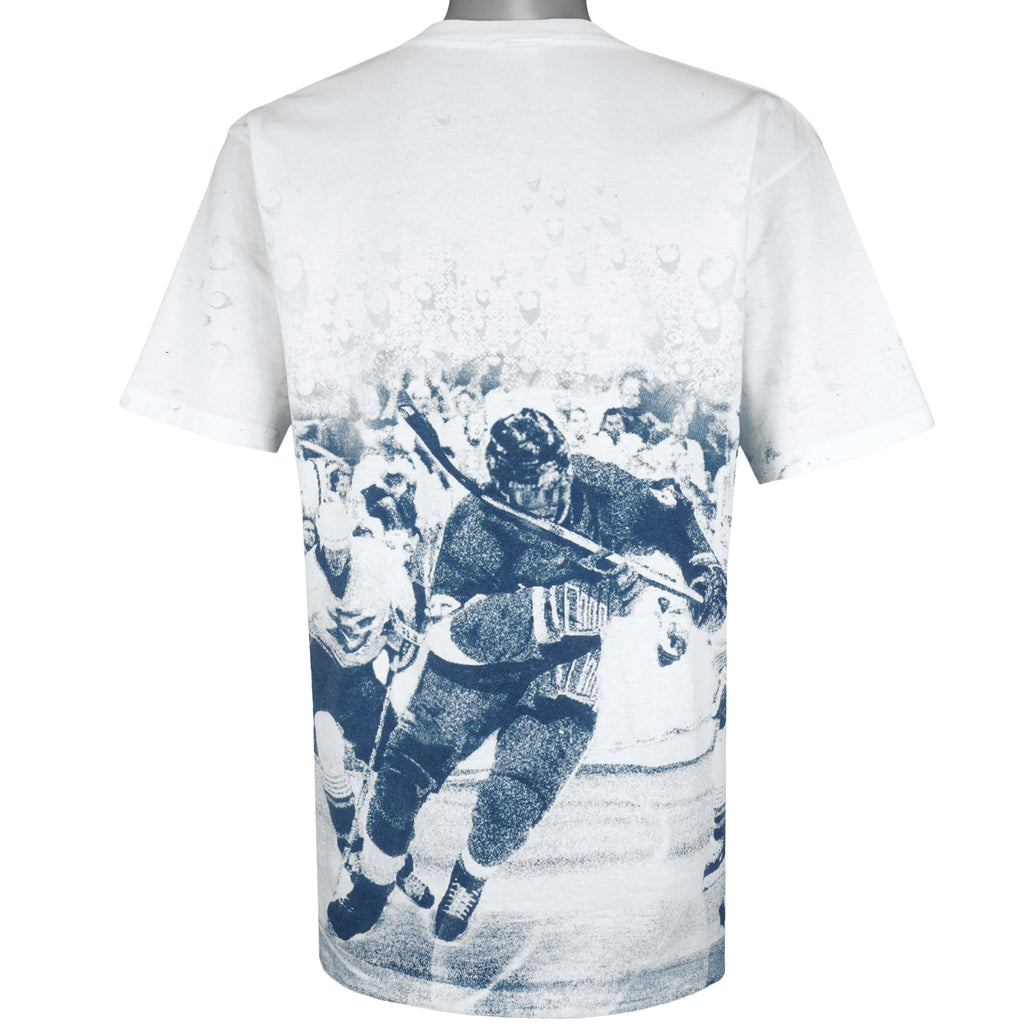 NHL (Joy Athletic) - San Jose Sharks OVP T-Shirt 1990s Large Vintage Retro Hockey