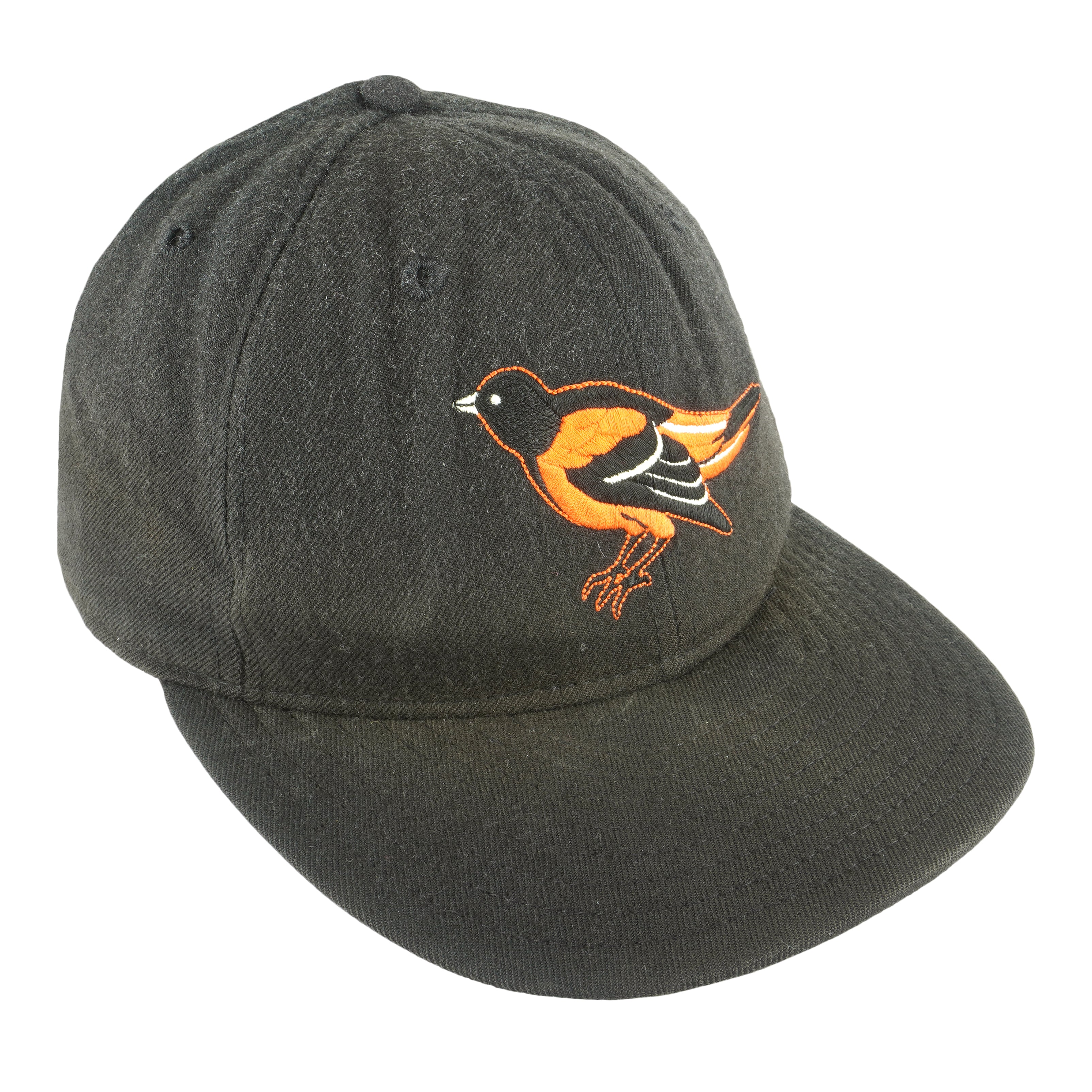 Vintage MLB (New Era) - Baltimore Orioles Embroidered Fitted Hat 1990s 7 1/4