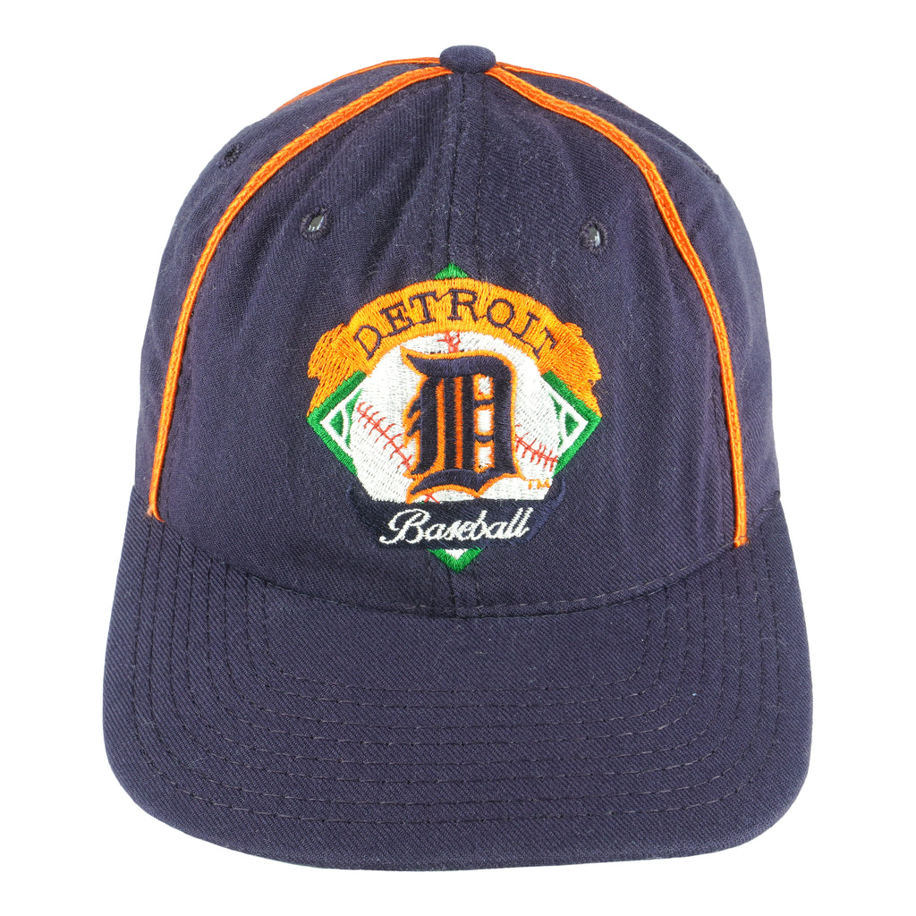 MLB (The Game) - Detroit Tigers Embroidered Snapback Hat 1990s Vintage Retro Baseball