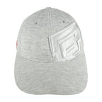 Fubu - Grey Forusbyus Fitted Hat 1990s Small-Medium Vintage Retro