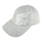 Fubu - Grey Forusbyus Fitted Hat 1990s Small-Medium Vintage Retro