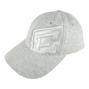 Fubu - Grey Forusbyus Fitted Hat 1990s Small-Medium Vintage Retro