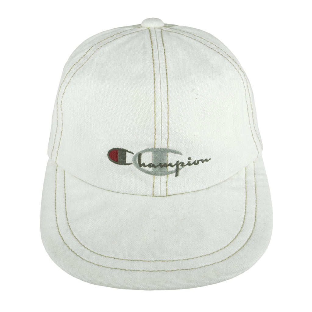 Champion - Embroidered Adjustable Hat 1990s OSFA Vintage Retro