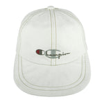 Champion - White Embroidered Adjustable Hat 1990s OSFA