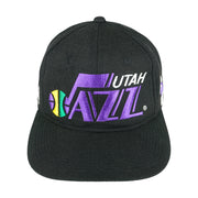 NBA - Utah Jazz Big Logo Adjustable Hat 1990s OSFA Vintage Retro Basketball
