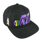NBA - Utah Jazz Big Logo Adjustable Hat 1990s OSFA Vintage Retro Basketball