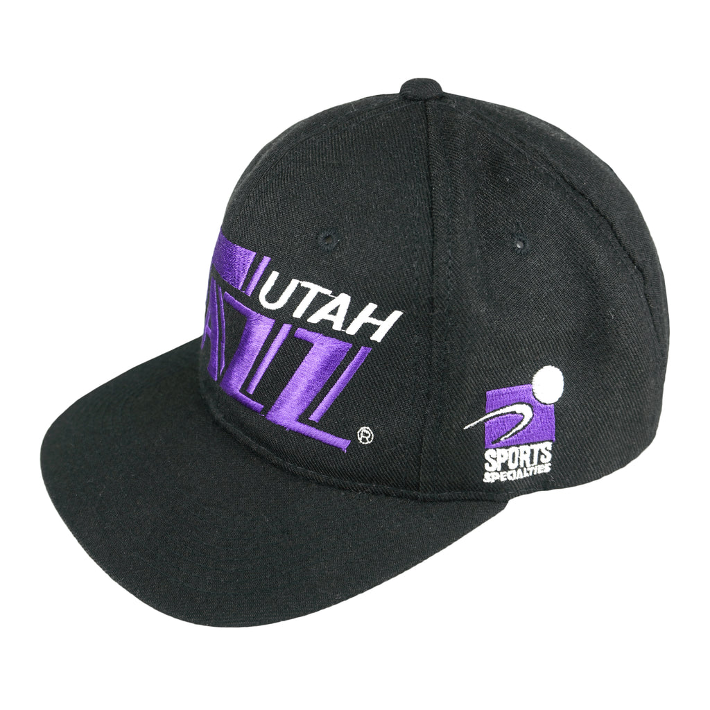 NBA - Utah Jazz Big Logo Adjustable Hat 1990s OSFA Vintage Retro Basketball