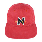 Nike - Red Spell-Out Adjustable Hat 1990s OSFA Vintage Retro