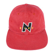 Nike - Red Spell-Out Adjustable Hat 1990s OSFA Vintage Retro