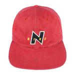 Nike - Red Spell-Out Adjustable Hat 1990s OSFA Vintage Retro