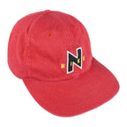 Nike - Red Spell-Out Adjustable Hat 1990s OSFA Vintage Retro