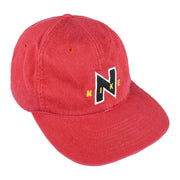 Nike - Red Spell-Out Adjustable Hat 1990s OSFA Vintage Retro