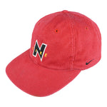 Nike - Red Spell-Out Adjustable Hat 1990s OSFA Vintage Retro