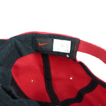 Nike - Red Spell-Out Adjustable Hat 1990s OSFA Vintage Retro