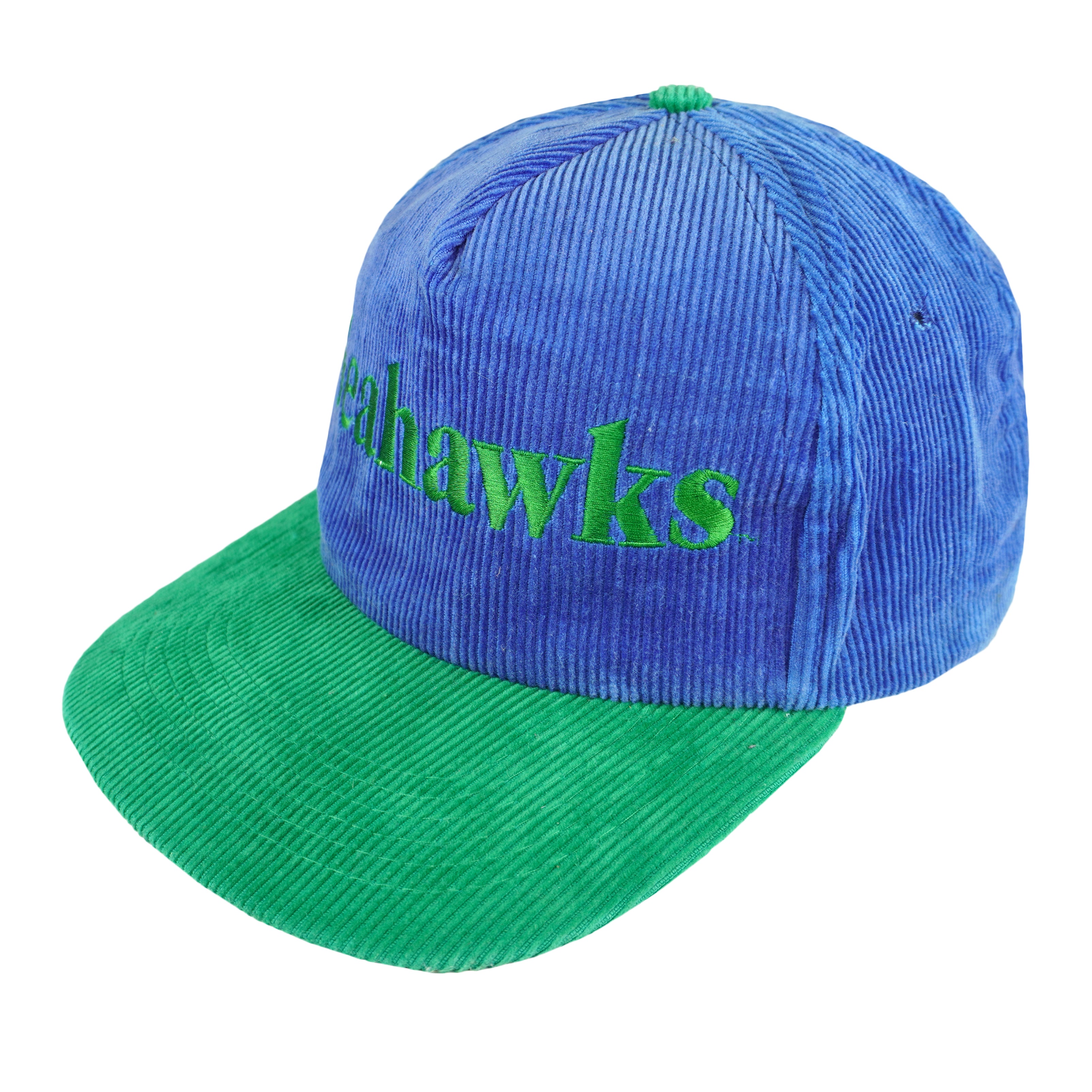 NFL (Starline) - Seattle Seahawks Adjustable Hat 1990s OSFA Vintage Retro Football