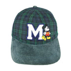 Disney - Green Mickey Mouse Adjustable Hat 1990s OSFA Vintage Retro