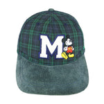 Disney - Green Mickey Mouse Adjustable Hat 1990s OSFA Vintage Retro
