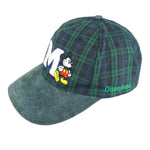 Disney - Green Mickey Mouse Adjustable Hat 1990s OSFA Vintage Retro