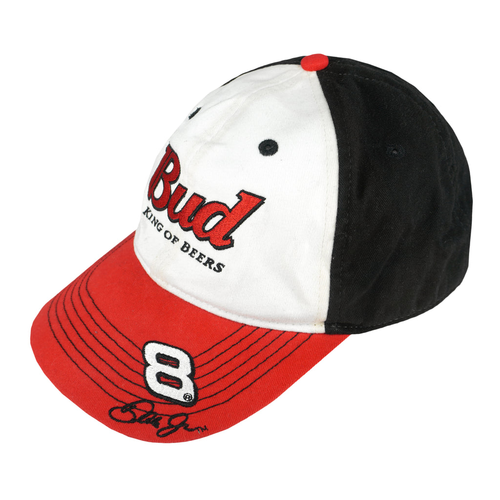 Budweiser - Tricolor Spell-Out Adjustable Hat 1990s OSFA Vintage Retro