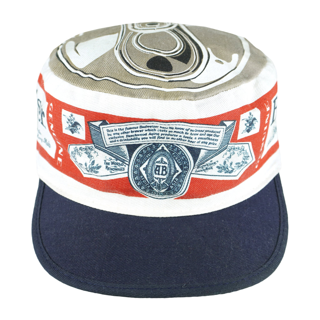 Budweiser - King Of Beers Adjustable Hat 1990s OSFA Vintage Retro