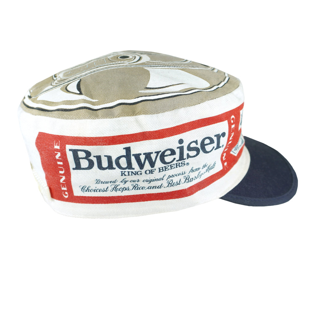 Budweiser - King Of Beers Adjustable Hat 1990s OSFA Vintage Retro