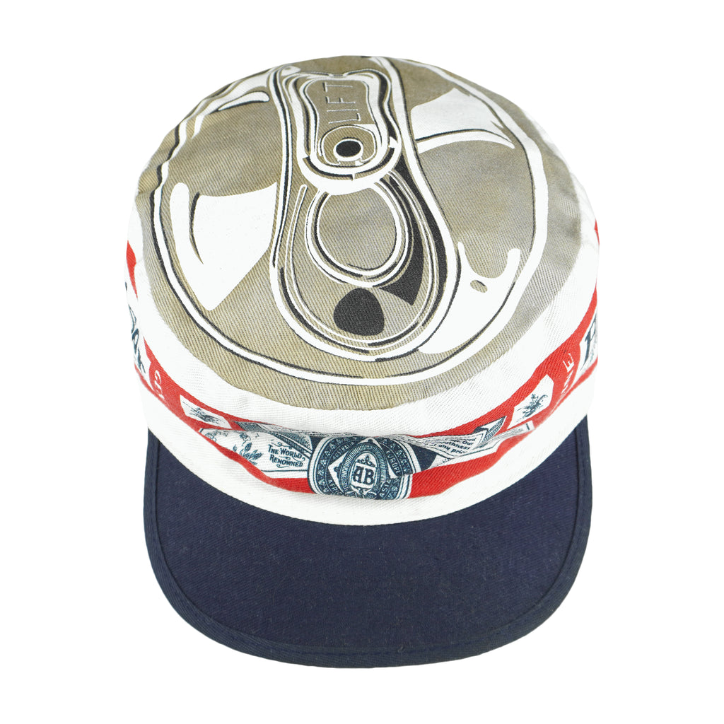 Budweiser - King Of Beers Adjustable Hat 1990s OSFA Vintage Retro