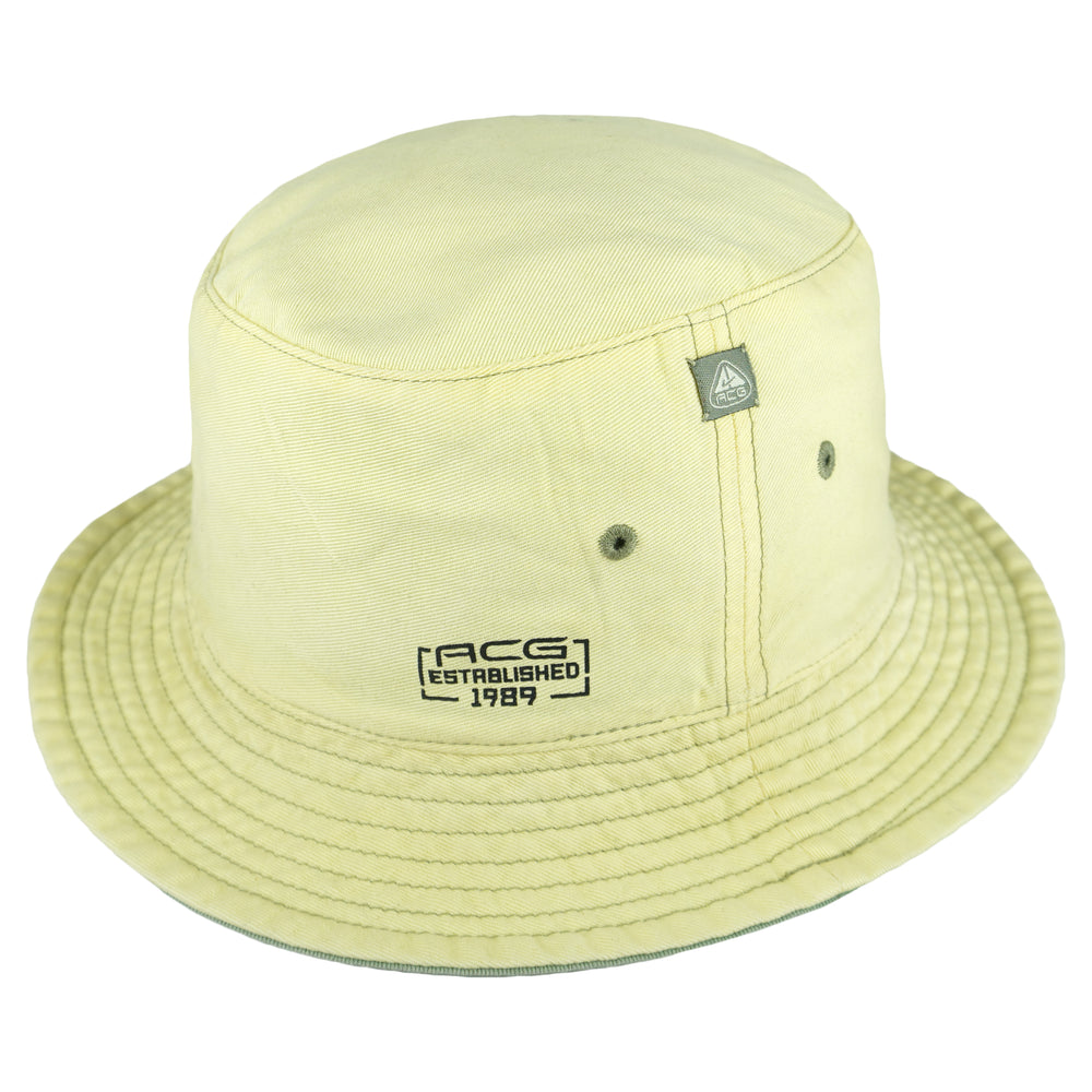 NIKE - Reversible Beige & Green ACG Bucket Hat OSFA Vintage Retro