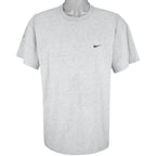 Nike - Grey Embroidered T-Shirt 1990s X-Large Vintage Retro
