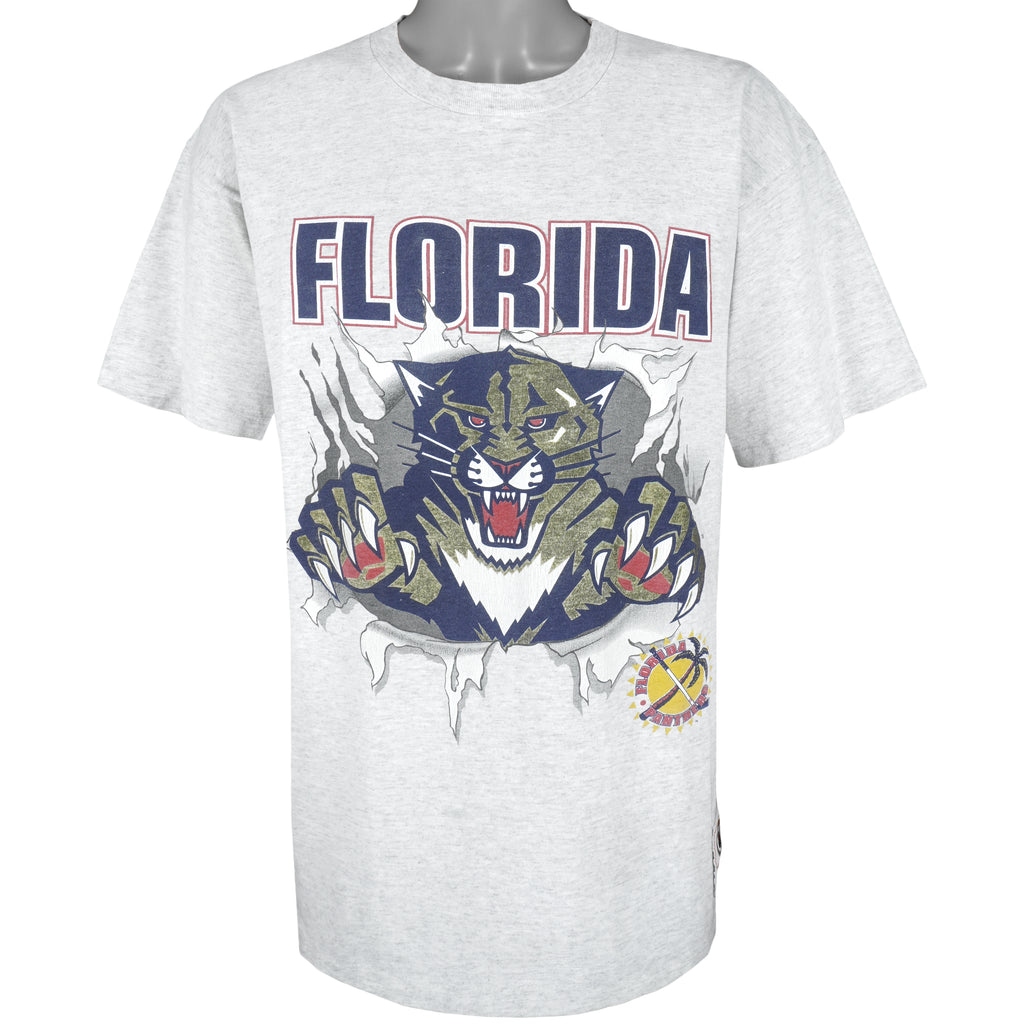 NHL (Nutmag) - Florida Panthers Breakout T-Shirt 1990s Large Vintage Retro Hockey