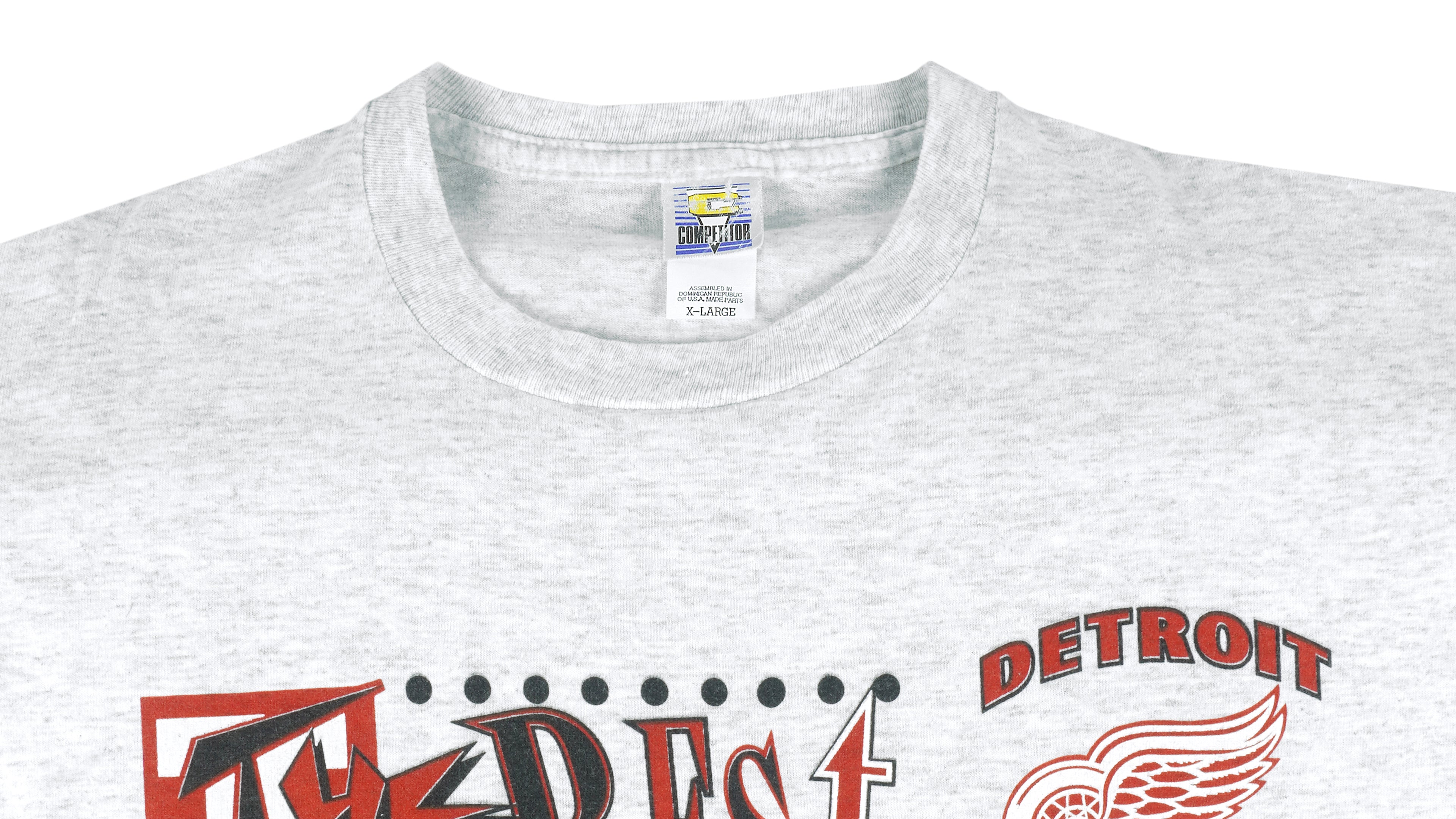 NHL (Competitor) - Detroit Red Wings Spell-Out T-Shirt 1994 X-Large Vintage Retro Hockey