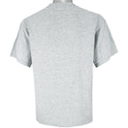 Nike - Grey Embroidered T-Shirt 1990s Medium Vintage Retro