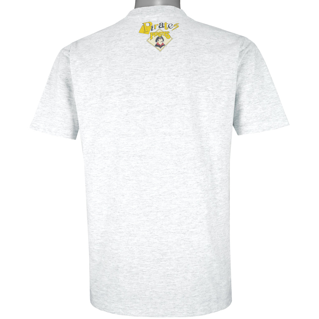 MLB (College Concepts) - Pittsburgh Pirates T-Shirt 1990s Large Vintage Retro Baseball